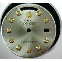 Rolex President Day Date Quick Set Slate Diamond Dial 18038 18238 1978 & Up