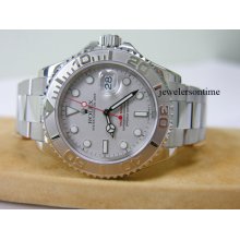 Rolex Ss Platinum Yachtmaster Full Size (40mm) 16622