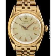 Rolex Vintage Datejust 6105 18k Rose Gold Serpico Y Laino 1953