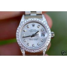 Rolex Watch Ladies Datejust Diamond Lugs Bezel Dial