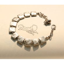 Round circle 15cm and ending chain 5cm Unique design Metal beadwork antique silver adjustable bracelet