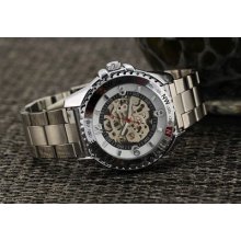 Russian Army Luxury Men Automatic Wind Mechanical Wrist Watch Stainless Steel T1