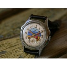 Russian Ultra Rare Vintage RADUGA Vostok Kama Hand Painted Dial USSR Mens Watch Wostok