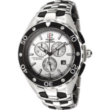 Sector Men S 340 Swiss Chronograph Stainless Steel & Black Rubber R3253934015