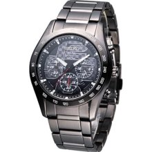 Seiko Men Criteria Solar Chronograph Sapphire Watch Black Ssc069p1