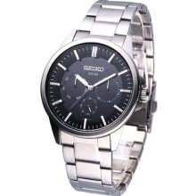 Seiko Men Spirit Solar Watch Black Sbpv011j