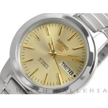 Seiko Men's Automatic Watch, Oyster, Gold / Champagne Snka03k1