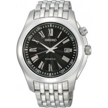 Seiko Men's Kinetic Watch Ska469p1 With Stainless Steel Bracelet