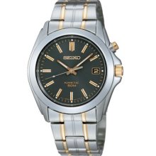 Seiko Mens Two-tone Bracelet Dark Grey Dial Watch Ska271p1 Warranty,box,rrp:Â£240