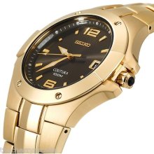 Seiko Sgec72 Coutura Gold-tone Stainless Steel Men's Watch 50 % Off