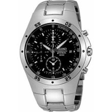 Seiko Snd419p1 Chronograph,titanium,100m Wr,new,snd419