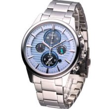 Seiko Spirit Solar Chronograph Watch Blue Sbpy027j