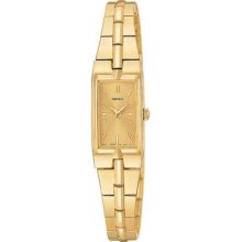 Seiko Szzc44 Women's Le Grand Sport Gold Tone Ss Band Gold Dial Watch