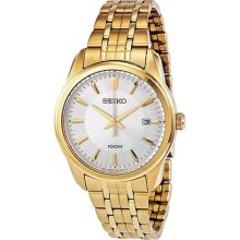 Seiko White Dial Gold-tone Mens Watch SGEG12 ...