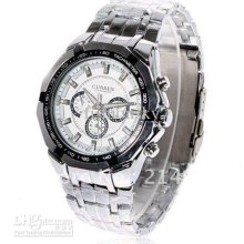 Sell. Man's Stainless Steel Band And Case Quartz Wristwatch Watch -