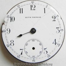 Seth Thomas 18s 7-11j 45.7mm Pocket Watch Movement For Parts Or Restorations