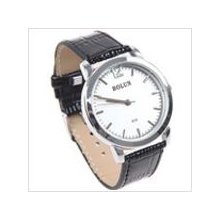 Silver Dial - Accurate Scales Synthetic Leather Band Unisex Quartz Watch