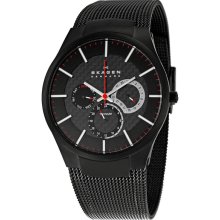 Skagen Black Titanium Multifunction Mens Watch 809XLTBB