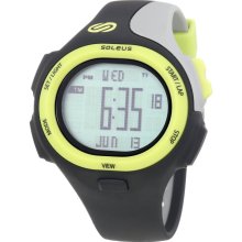 Soleus Men's SR008052 P.R. Grey Digital Dial Black and Grey Polyurethane watch