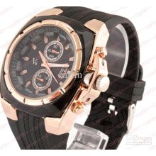 Sports Watch V6 Quartz Business Watches Rubber Luxury Men's Women Le