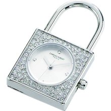 Stainless Steel White Dial Pendent Watch - 6722-w