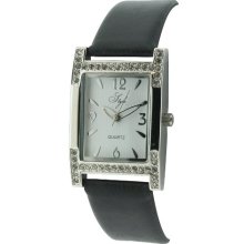 Style Ladies Quartz Watch With Black Strap