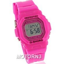 Stylish Unisex Digital Watch (Pink)