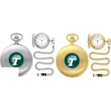 Sun Time Tulane Green Wave Pocket Watch