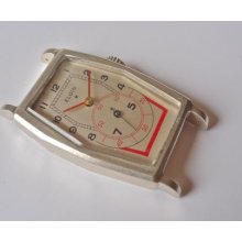 Super Rare Big Large Elgin Sterling Silver Doctor's Watch Circa 1950s