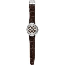 SVGK408 Swatch Mens Right Track Brown Swiss Automatic Watch