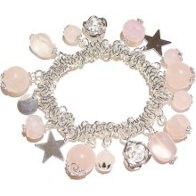 Sweetie Style Charm Bracelet w/ Rose Quartz