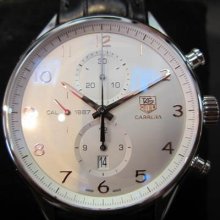 Tag Heuer Carrera Men's Watch Automatic Sapphire Leather Original Swiss