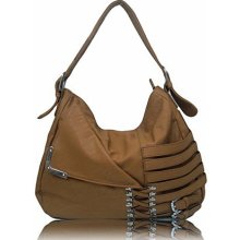 Tan ''Belted & Laced'' Hobo