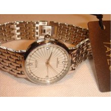 Taylor Ladies Swiss Quartz S. Steel Watch $999 Msrp