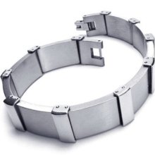 Tb65 Men's Boy Classic Simple Design Stylish Stainless Steel Bracelet Bangle