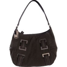 Tignanello Zip Top Suede Hobo Bag - Grey - One Size