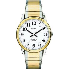 Timex Easy Reader Men's Two Tone Indiglo Quartz Expansion Bracelet Watch T23811