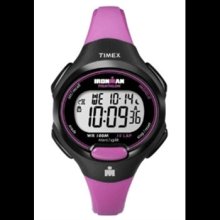 timex ironman 10-lap mid size watch - hot pink/black