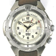 Timex Men's Easy Read Expedition I-control 100m Wr Alarm Leather Sport Watch