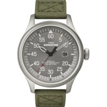 Timex Military Field Full Size - Green/silver T49875