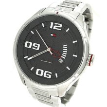 Tommy Hilfiger Date Silver 50m Mens Watch 1790805