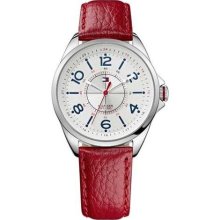 Tommy Hilfiger Red Leather Ladies Watch 1781265 ...