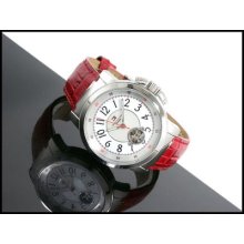 Tommy Hilfiger Th1780819 Automatic Red Leather Watch