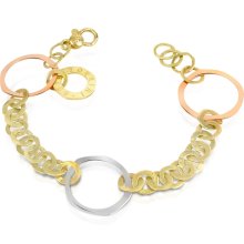 Torrini - Torrini Fiesole - Three-tone 18K Gold Circles Chain Bracelet