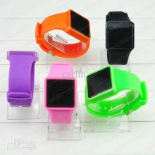 Touch Screen Led Digital Watch Candy Jelly Silicone Watches Dz-26 Lu