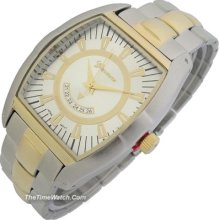 Two-tone Geneva Platinum Men's Watch Ge21gs