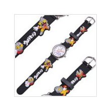 Ultraman Patterned Quartz Watch w/ Rubber Strap for Kid - Black