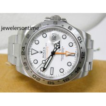 Unworn 2012 Rolex Explorer White Dial. 42mm Case. Orange Hand. Ref 216570 $8.1k