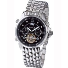 Used Mens Automatic 8 Diamonds Stainless Steel Wrist Watch G-jzakkossbd