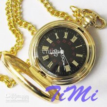 Vegan Nice Gold Tone Case Rare 18 Century Style Pocket Watch Freeshi